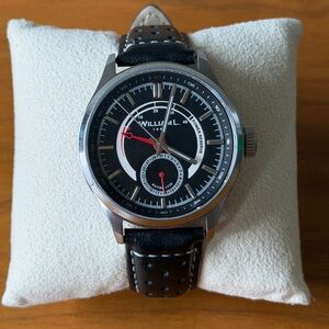 William L. 1985 Automatic Watch - Power Reserve & Date - 40mm Black Dial